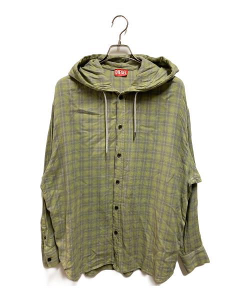 DIESEL（ディーゼル）DIESEL (ディーゼル) シャツ グリーン サイズ:44の古着・服飾アイテム