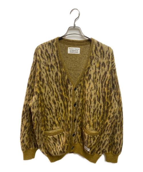 WACKO MARIA（ワコマリア）WACKO MARIA (ワコマリア) LEOPARD MOHAIR CARDIGAN ブラウン サイズ:Mの古着・服飾アイテム