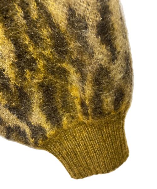 WACKO MARIA（ワコマリア）WACKO MARIA (ワコマリア) LEOPARD MOHAIR CARDIGAN ブラウン サイズ:Mの古着・服飾アイテム