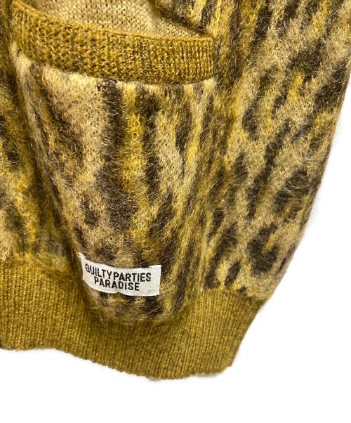 WACKO MARIA（ワコマリア）WACKO MARIA (ワコマリア) LEOPARD MOHAIR CARDIGAN ブラウン サイズ:Mの古着・服飾アイテム