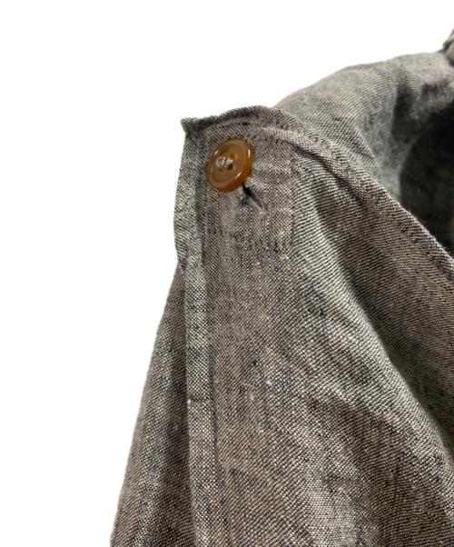 Vivienne Westwood man（ヴィヴィアン ウェストウッド マン）Vivienne Westwood man (ヴィヴィアン ウェストウッド マン) リネンデザインシャツ グレー サイズ:46の古着・服飾アイテム