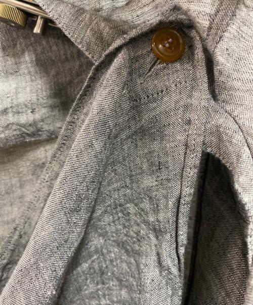 Vivienne Westwood man（ヴィヴィアン ウェストウッド マン）Vivienne Westwood man (ヴィヴィアン ウェストウッド マン) リネンデザインシャツ グレー サイズ:46の古着・服飾アイテム