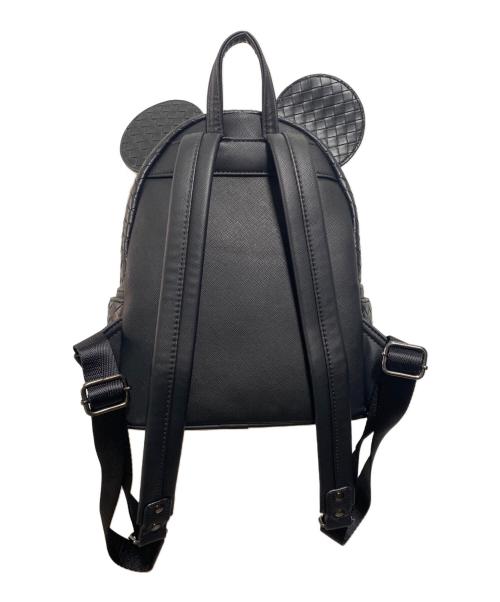 Disney STORE（ディズニーストア）Disney STORE (ディズニーストア) Lounge Fly (ラウンジフライ) 編込みフェイクレザーバックパック ブラックの古着・服飾アイテム