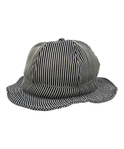 SUPREME（シュプリーム）SUPREME (シュプリーム) Stripe Mesh Bell Hat ホワイト×ネイビーの古着・服飾アイテム