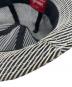 中古・古着 SUPREME (シュプリーム) Stripe Mesh Bell Hat ホワイト×ネイビー：4000円