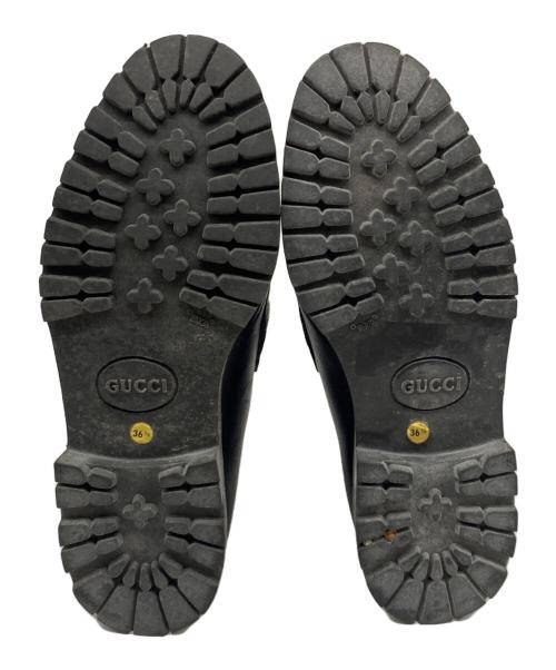 GUCCI（グッチ）GUCCI (グッチ) ホースビットブーツ ブラック サイズ:23.5ｃｍの古着・服飾アイテム