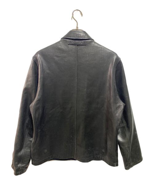 NAUTICA（ノーティカ）NAUTICA (ノーティカ) リバーシブルレザージャケット ブラック サイズ:40の古着・服飾アイテム