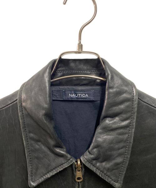 NAUTICA（ノーティカ）NAUTICA (ノーティカ) リバーシブルレザージャケット ブラック サイズ:40の古着・服飾アイテム