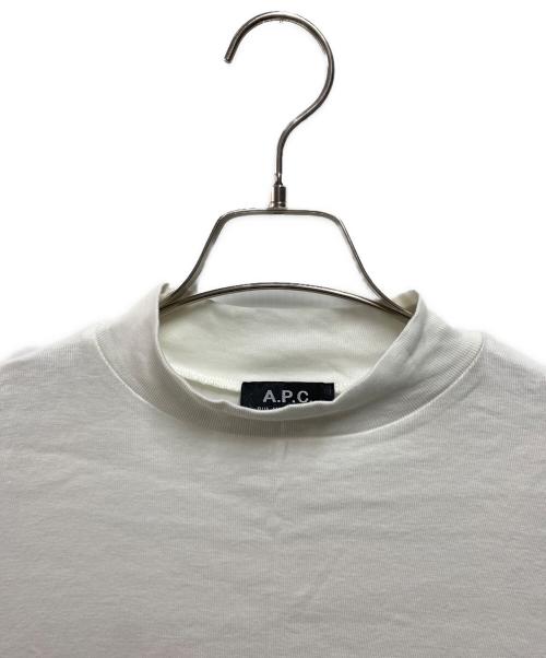 A.P.C.（アーペーセー）A.P.C. (アーペーセー) モックネックカットソー ホワイト サイズ:Ｍの古着・服飾アイテム