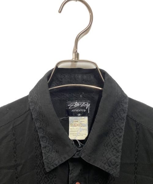 stussy（ステューシー）stussy (ステューシー) キューバシャツ ブラック サイズ:Ｍの古着・服飾アイテム