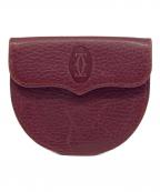 Cartierカルティエ）の古着「コインケース」｜ボルドー