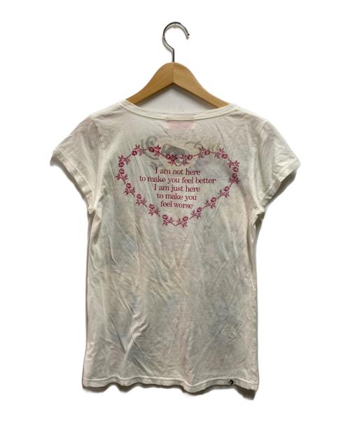 Hysteric Glamour（ヒステリックグラマー）Hysteric Glamour (ヒステリックグラマー) COURTNEY LOVE カットソー ホワイト サイズ:FREEの古着・服飾アイテム