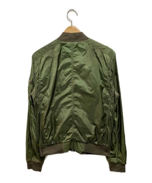 MONCLER（モンクレール）MONCLER (モンクレール) リバーシブル ジップアップナイロンジャケット グリーン サイズ:Mの古着・服飾アイテム