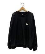 stussyステューシー）の古着「BASIC STUSSY CREW」｜ブラック