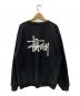 stussy (ステューシー) BASIC STUSSY CREW ブラック サイズ:ＸＬ：8000円