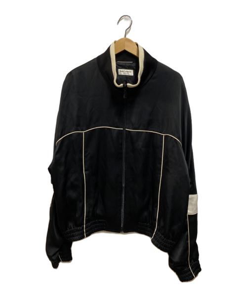 Saint Laurent Paris（サンローランパリ）Saint Laurent Paris (サンローランパリ) パネルデザインハイネックボンバーブルゾン ブラック サイズ:54の古着・服飾アイテム