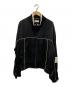 Saint Laurent Paris（サンローランパリ）の古着「パネルデザインハイネックボンバーブルゾン」｜ブラック