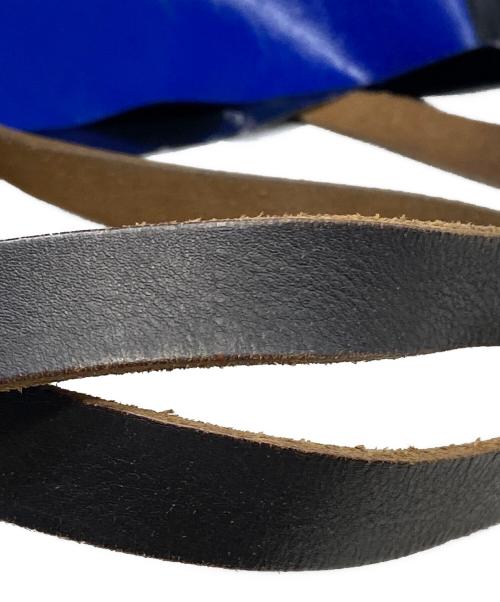 MARNI（マルニ）MARNI (マルニ) PVC バイカラー トートバッグ ブラック×ブルーの古着・服飾アイテム