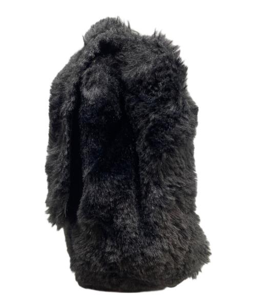 MICHAEL KORS（マイケル・コース）MICHAEL KORS (マイケル・コース) フェイクファーチェーンバッグ ブラックの古着・服飾アイテム