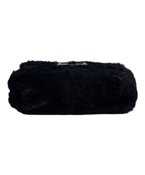 MICHAEL KORS（マイケル・コース）MICHAEL KORS (マイケル・コース) フェイクファーチェーンバッグ ブラックの古着・服飾アイテム