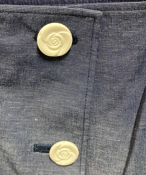 M'S GRACY（エムズグレイシー）M'S GRACY (エムズグレイシー) Aラインシルエットジャンパースカート インディゴ サイズ:Ｍの古着・服飾アイテム