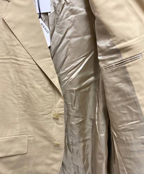 AURALEE（オーラリー）AURALEE (オーラリー) SUPER FINE TROPICAL WOOL JACKET ベージュ サイズ:4 未使用品の古着・服飾アイテム