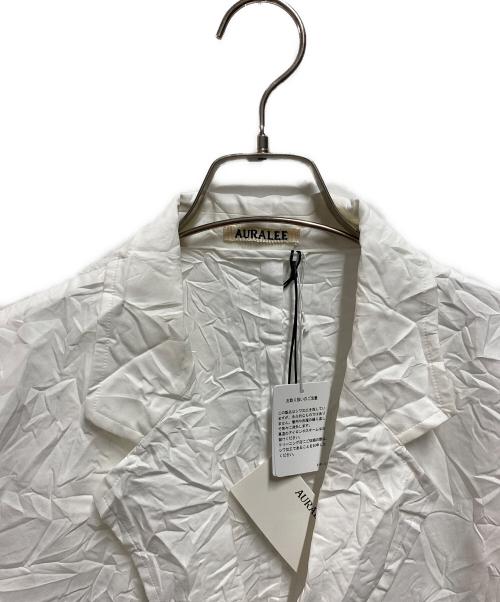AURALEE（オーラリー）AURALEE (オーラリー) WRINKLED WASHED FINX TWILL JACKET ホワイト サイズ:3 未使用品の古着・服飾アイテム