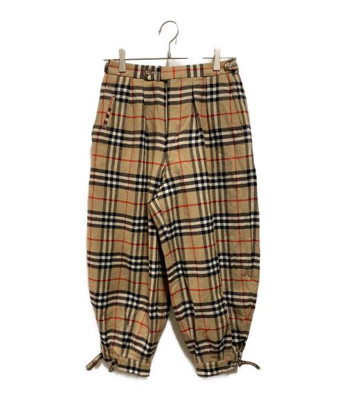 Burberry's（バーバリー）Burberry's (バーバリーズ) ノバチェッククロップドパンツ ベージュ サイズ:79ｃｍの古着・服飾アイテム