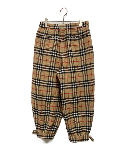 Burberry's（バーバリー）Burberry's (バーバリーズ) ノバチェッククロップドパンツ ベージュ サイズ:79ｃｍの古着・服飾アイテム