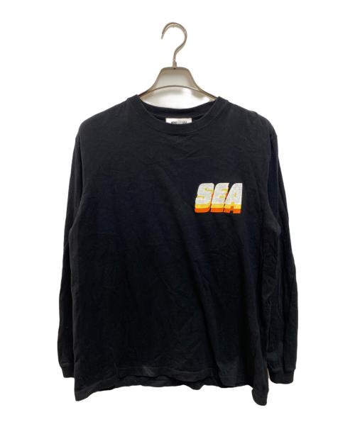 WIND AND SEA（ウィンダンシー）WIND AND SEA (ウィンダンシー) プリントカットソー ブラック サイズ:Ｍの古着・服飾アイテム