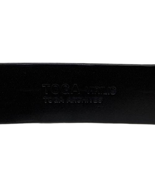 TOGA VIRILIS（トーガ ビリリース）TOGA VIRILIS (トーガ ビリリース) Metal buckle belt ブラックの古着・服飾アイテム