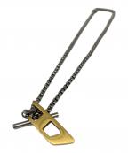 DIESELディーゼル）の古着「Ｄロゴネックレス」｜シルバー