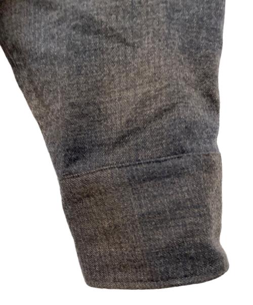 COMOLI（コモリ）COMOLI (コモリ) ウールチェックオープンカラーシャツ ブラウン サイズ:2の古着・服飾アイテム