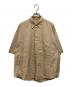 AURALEE（オーラリー）の古着「Washed FINX TWILL BIG Half sleeved SHIRT」｜ベージュ