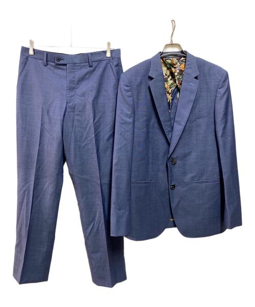 PAUL SMITH（ポールスミス）PAUL SMITH (ポールスミス) LORO PIANA (ロロピアーナ) セットアップ2Bジャケット ネイビー サイズ:Lの古着・服飾アイテム