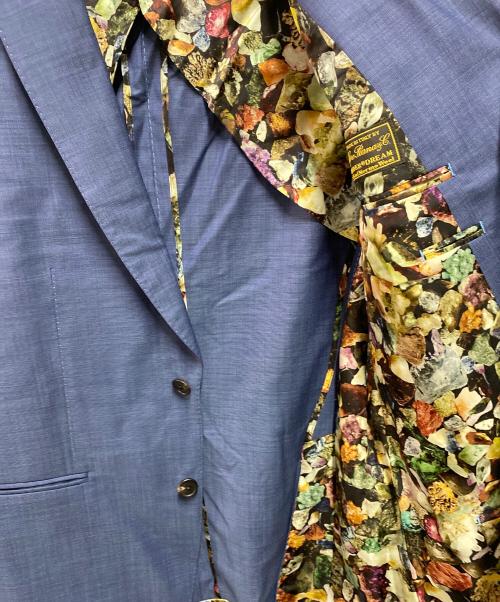 PAUL SMITH（ポールスミス）PAUL SMITH (ポールスミス) LORO PIANA (ロロピアーナ) セットアップ2Bジャケット ネイビー サイズ:Lの古着・服飾アイテム