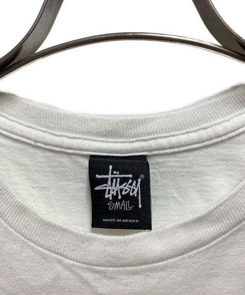 stussy（ステューシー）stussy (ステューシー) フラワースカルＴシャツ ホワイト サイズ:Ｓの古着・服飾アイテム