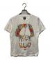 stussy（ステューシー）の古着「フラワースカルＴシャツ」｜ホワイト