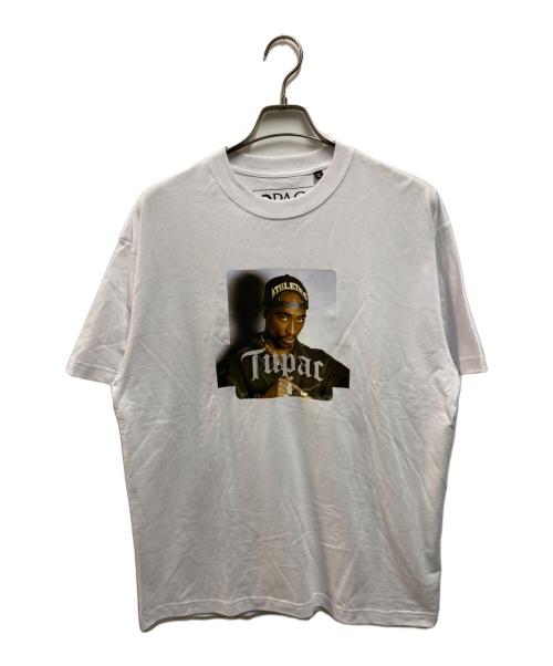 X-LARGE（エクストララージ）X-LARGE (エクストララージ) TUPAC BOX LOGO S/S TEE ホワイト サイズ:Lの古着・服飾アイテム