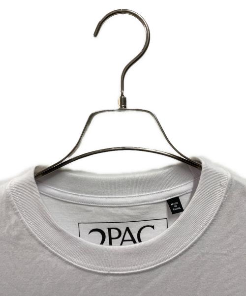 X-LARGE（エクストララージ）X-LARGE (エクストララージ) TUPAC BOX LOGO S/S TEE ホワイト サイズ:Lの古着・服飾アイテム