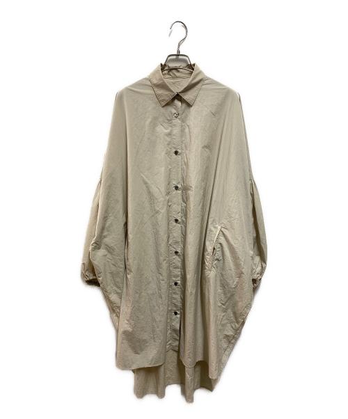 LE PHIL（ル フィル）LE PHIL (ル フィル) ミリタリープルーフオーバーサイズブラウス ベージュ サイズ:FREEの古着・服飾アイテム