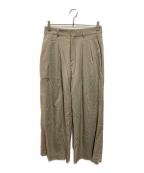 AP STUDIOエーピーストゥディオ）の古着「ハイウエストワイドパンツ」｜ブラウン