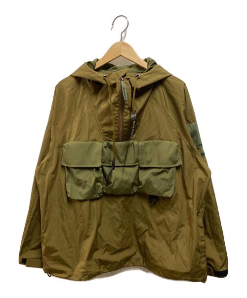 Liberaiders（リベレイダース）Liberaiders (リベレイダース) HALF ZIP ANORAK ブラウン サイズ:Mの古着・服飾アイテム