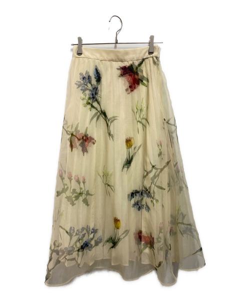 Ameri（アメリ）Ameri (アメリ) STUDIOUS (ステュディオス) 別注SOFIA ORGANZA LAYERED SKIRT アイボリー サイズ:Mの古着・服飾アイテム