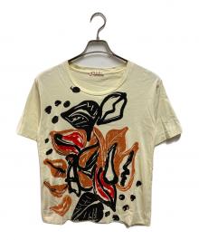MARNI（マルニ）の古着「フラワープリントＴシャツ」｜イエロー