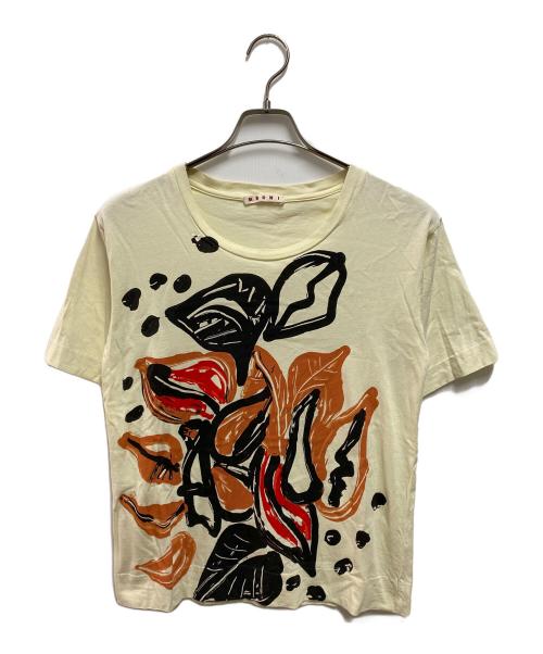 MARNI（マルニ）MARNI (マルニ) フラワープリントＴシャツ イエロー サイズ:36の古着・服飾アイテム