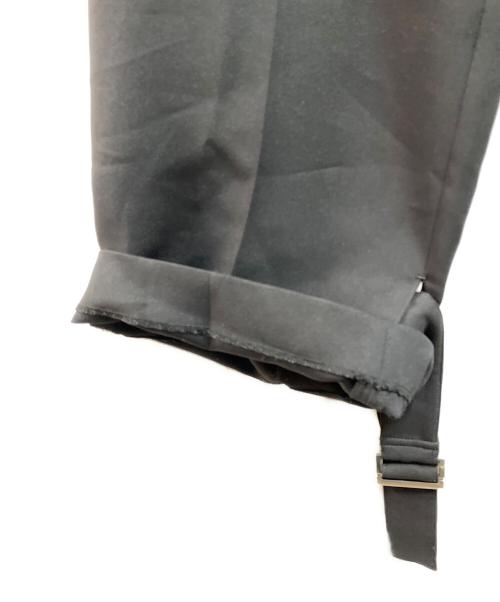 VERMEIL par iena（ヴェルメイユ パー イエナ）VERMEIL par iena (ヴェルメイユ パー イエナ) 裾ベルトタックパンツ ブラック サイズ:40の古着・服飾アイテム