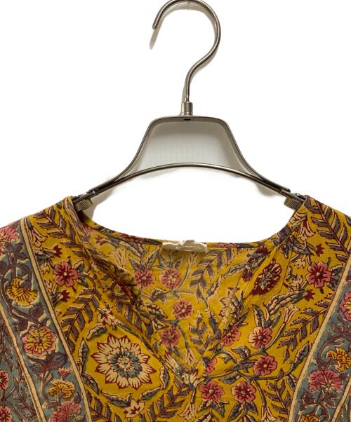 ANOKHI（アノキ）ANOKHI (アノキ) 花柄ワンピース イエロー サイズ:FREEの古着・服飾アイテム