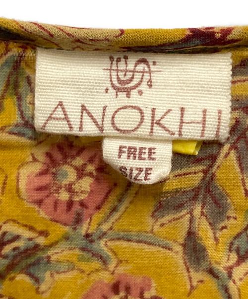 ANOKHI（アノキ）ANOKHI (アノキ) 花柄ワンピース イエロー サイズ:FREEの古着・服飾アイテム