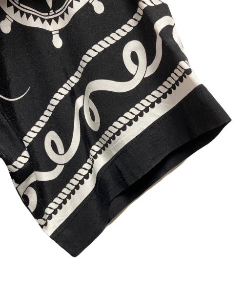 SOLARIS&CO.（ソラリス&コー）SOLARIS&CO. (ソラリス&コー) PATTERN OP S/S SHIRT ブラック サイズ:38の古着・服飾アイテム